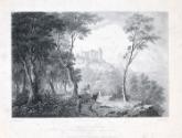Webley Castle on the Gower Peninsula, S. Wales, from the North, at Noon