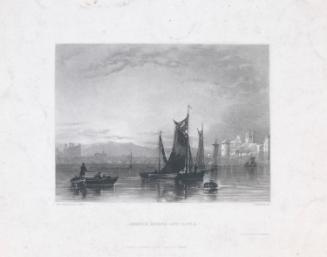 Limerick Bridge and John's Castle, from the River Shannon, 'Specimens of Art', plate 15