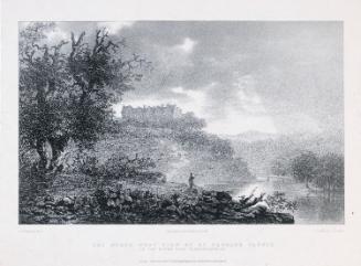 North West View of Saint Fagan's Castle, Wales, above the River Elai