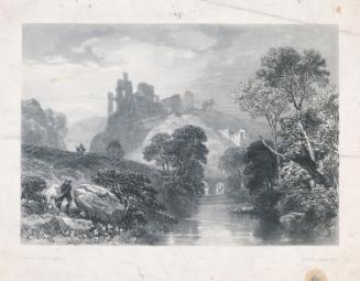 Ruined Castle above a River