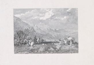 Valley Below a Hill Town