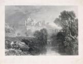 Ruined Castle Above a River