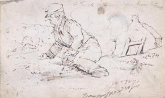 'Un Paysan' Seated on the Ground