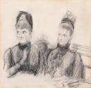 A Lady with a Lorgnette and a Lady with a Cross