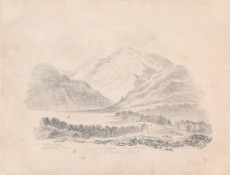 Glendalough Monastery, County Wicklow, from the Upper Lake