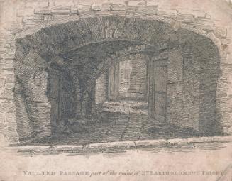 A Vaulted Passage and Part of the Ruins of Saint Bartholomew the Great, Smithfield, London