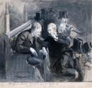 John Redmond, Timothy Healy, McNeil, Thomas Power O'Connor M.P. (1848-1929) and John Dillon in the House of Commons (foreground)