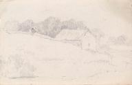 A Cottage Sheltered by a Bank