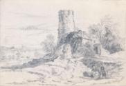 Seated Children near a Ruin