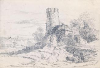 Seated Children near a Ruin