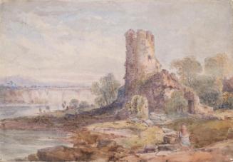 A Seated Girl near a Ruin