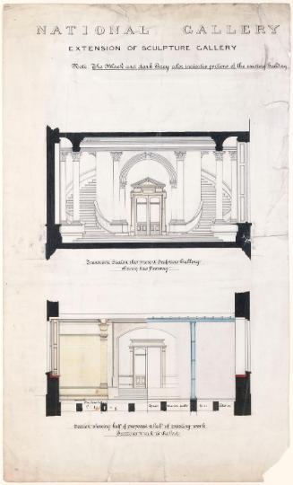 Plan for Extension of Sculpture Gallery, Dargan Wing, National Gallery of Ireland