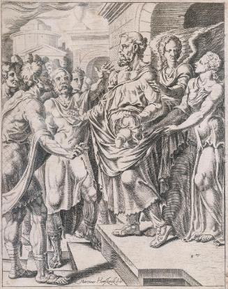 The Angels Pulling Lot into the House [Gen. 19:10]