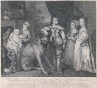The Five Eldest Children of King Charles l - Princess Ann (1636-1640), Princess Elizabeth (1635-1650), Prince Charles, later Charles II (1630-1685), Prince James, Duke of York, later James II [...]