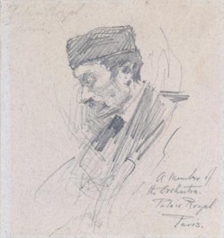 An Orchestra Player at the Palais Royal, Paris