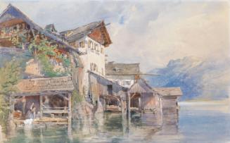 Washerwomen by a Lake in the Tyrol