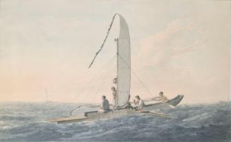 A Native Canoe off Tahiti