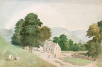 A Farmhouse at a Mountain Cross-Roads