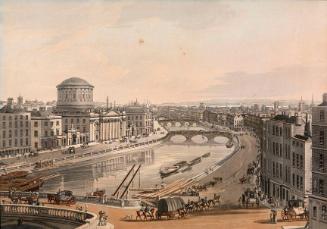 The Four Courts, Dublin, from Merchants Quay