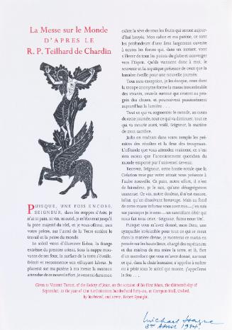 'La Messe sur le Monde...'