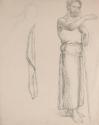 Saint John the Baptist and a Drapery Study