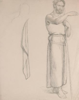 Saint John the Baptist and a Drapery Study