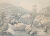 The River Dee at Bala, Wales
