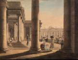 Trinity College, Dublin, from the Portico of the Parliament House