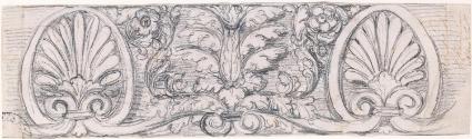 An Ornamental Panel with Acroteria