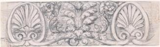 An Ornamental Panel with Acroteria