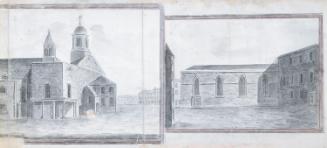 Fleet Street (left) and Bridge Street (right) Roman Catholic Chapels - including Old Townsend St Chapel/ Old Penal Chapel, St. Andrew's Parish; An Unidentified House and its Grounds (on verso)