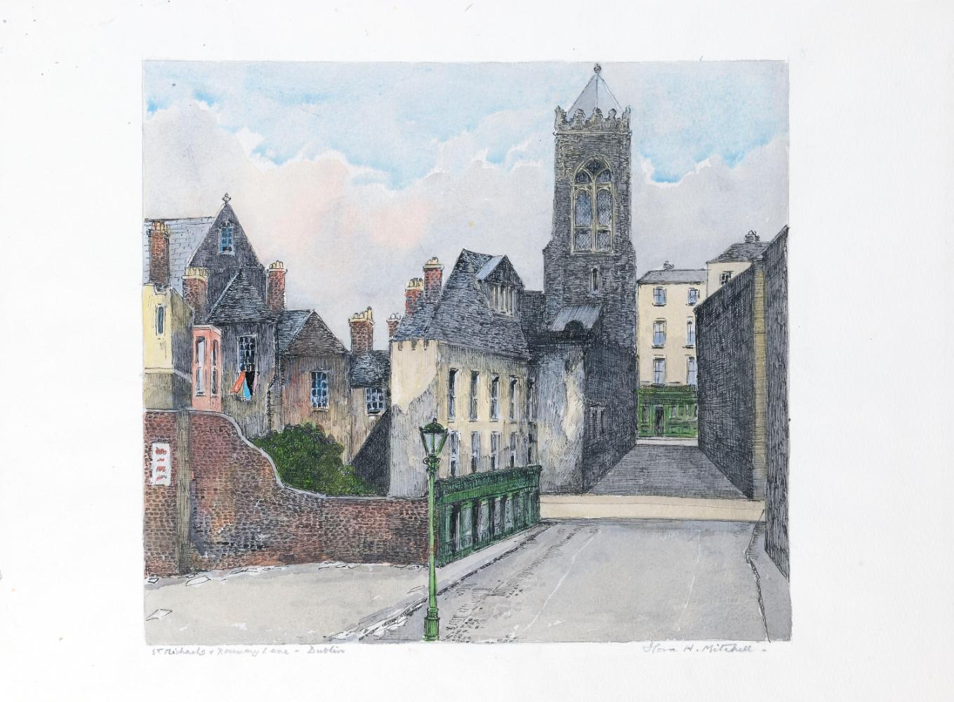 Saint Michael's Tower, High Street, from Rosemary Lane