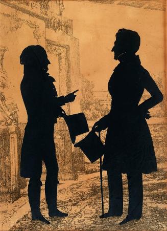 Silhouettes of Sir William Cusack-Smith, 2nd Bt., (1766-1836) and his son Michael Cusack-Smith, (1793-1859), later 3rd Bt.