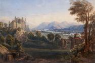 A Castle on a Rock above a River (in ?Austria)