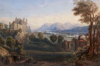 A Castle on a Rock above a River (in ?Austria)