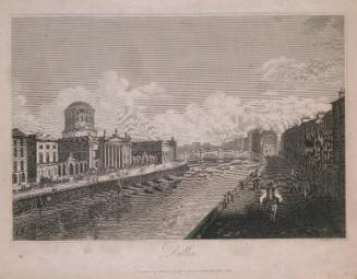The Four Courts, Dublin, from Merchants Quay