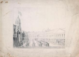 Entrance of George IV King of England, (1762-1830), into the Upper Yard, Dublin Castle, 17th August 1821