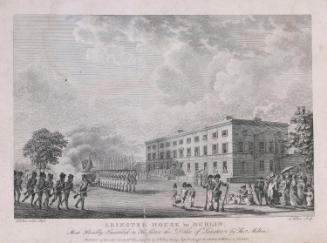 Leinster House Lawn, Dublin with a Military Parade