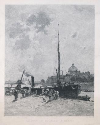 Le Port St Nicholas, opposite the Institut de France, Paris