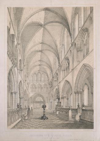 Carpenter's proposed restoration in 1847 of the Choir of St Patrick's Cathedral, Dublin