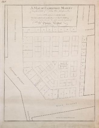 A Map of Proposed Alterations to Clarendon Market, near Saint Stephen's Green, Dublin in 1783