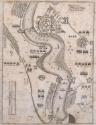 'Belägerung Londonderry'. Aerial View of the Siege of Derry in 1689