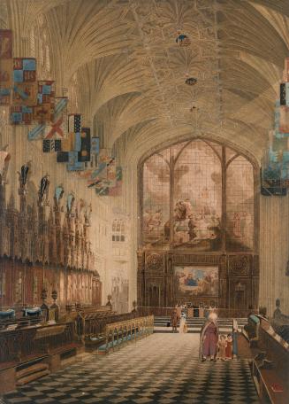 The Interior of Saint George's Chapel, Windsor Castle, Berkshire