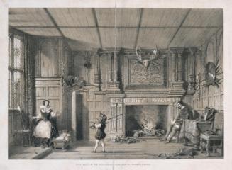 The Interior of Kenilworth Castle Gate-house in the 16th century