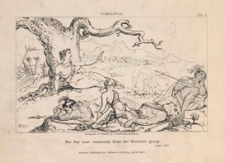 'The Boy Rose cautiously from the Warrior's Grasp'