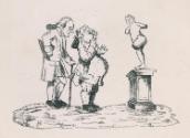 Two Connoisseurs Examining a Statue