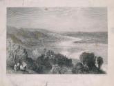 The Château at Tancarville with Quilleboeuf and the River Seine, Normandy, France
