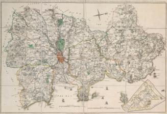A Map of County Dublin Divided in Barony's Reduced from an Actual Survey in Four Sheets by John Rocque
