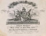 Advertisement for Isaac Willis - music seller and pianoforte maker to H.M. George IV at the Royal Harmonic Saloon