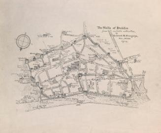 Map of Dublin within the Medieval City Walls